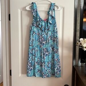 Lilly Pulitzer Turquoise and White Dress